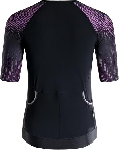 MY KILOMETRE Men's Triathlon Top Full Zip Short Sleeve Tri Shirt, Quick-Dry, UPF 50+ Protection with Reflective Back Pockets in Saudi Arabia