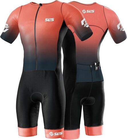 SLS3 Triathlon يناسب رجال النخبة Aero Tri Suit Men - Trisuit Triathlon - zip الكامل ، الأكمام الهوائية ، الجيوب الداخلية والخلفية in Saudi Arabia