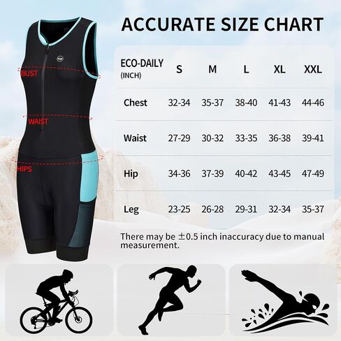 Women's Triathlon Suit Padded Sleeveless Skinsuit One Piece Quick-Dry Trisuit for Runing Swimming Cycling in Saudi Arabia