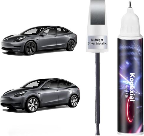 Stealth Gray (PN01) لمس الطلاء المتوافق مع Tesla Model Y/3/X/S ، مزيل خدش السيارة الممتاز للخدوش العميقة ، إصلاح قلم السيارة إصلاح الخدش ثنائية في واحد in Kuwait