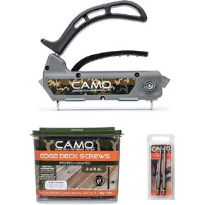CAMO Marksman Pro-X1 Kit, Deck Tool, 700 Edge Screws & Bits, Edge Fastening Installation, 1/16" Spacing, Fits 5-1/4-5-3/4" Wood Decking in Kuwait
