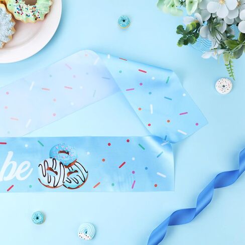 Jollyboom Donut Baby Shower Decorations Sash for Girl, Pink Donut Mom to Be Sash Sprinkled With Love Baby Shower Decorations Donut Baby Sprinkle Decorations for Girl in Saudi Arabia