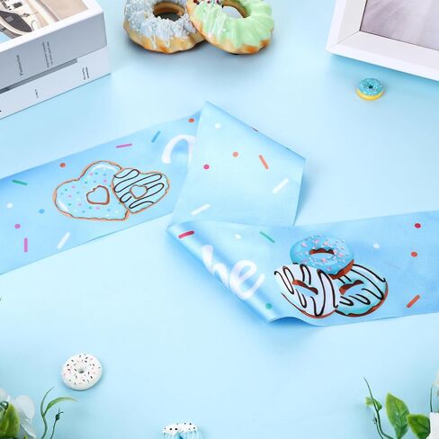 Jollyboom Donut Baby Shower Decorations Sash for Girl, Pink Donut Mom to Be Sash Sprinkled With Love Baby Shower Decorations Donut Baby Sprinkle Decorations for Girl in Saudi Arabia