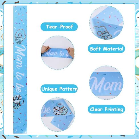 Jollyboom Donut Baby Shower Decorations Sash for Girl, Pink Donut Mom to Be Sash Sprinkled With Love Baby Shower Decorations Donut Baby Sprinkle Decorations for Girl in Saudi Arabia