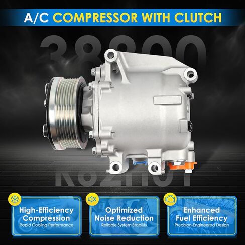 CAR A/C ضاغط ملاءمة للفترة 2011-2012 لـ Hyundai Sonata 2011-2012 لـ KIA Optima 2.0T 2.0L 2.4L باستبدال AUT AUTOMOTIVE ضاغط AC 977013R000 ، 178317 A/C ضاغط CAR CO 11218C in Kuwait