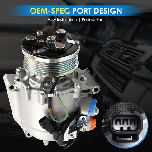 CAR A/C ضاغط ملاءمة للفترة 2011-2012 لـ Hyundai Sonata 2011-2012 لـ KIA Optima 2.0T 2.0L 2.4L باستبدال AUT AUTOMOTIVE ضاغط AC 977013R000 ، 178317 A/C ضاغط CAR CO 11218C in Kuwait