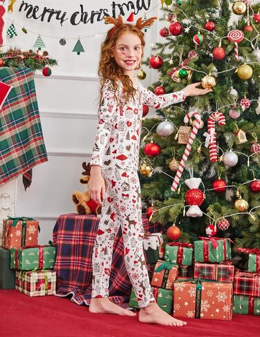 Arshiner Thermal Underwear for Kids Long Johns Girls Base Layer Top and Bottom Set in Saudi Arabia