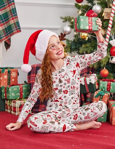 Arshiner Thermal Underwear for Kids Long Johns Girls Base Layer Top and Bottom Set in Saudi Arabia