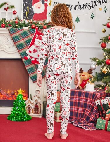Arshiner Thermal Underwear for Kids Long Johns Girls Base Layer Top and Bottom Set in Saudi Arabia