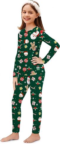 Arshiner Thermal Underwear for Kids Long Johns Girls Base Layer Top and Bottom Set in Saudi Arabia