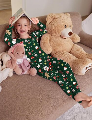 Arshiner Thermal Underwear for Kids Long Johns Girls Base Layer Top and Bottom Set in Saudi Arabia