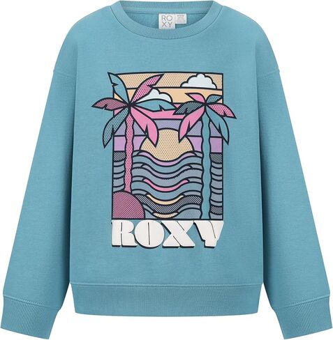 Roxy Girls Girls Pullover Crewneck Sweatshirt ، ناعم ومريح in Saudi Arabia