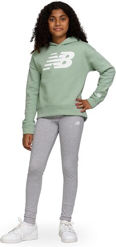 New Balance Girls Athletic 2 قطعة-Pullover Hoodie و Leggings Leggings مجموعة التعرق ، والأداء النشط الأداء الناعم in Saudi Arabia
