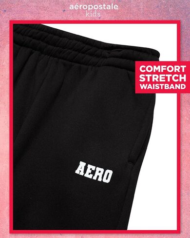 مجموعة بنطلون فتيات Aeropostale - 3 قطع سحاب سترة منتفخة ، وقميص طاقم طويل الأكمام وركض الصوف للبنات (4-12) in Saudi Arabia
