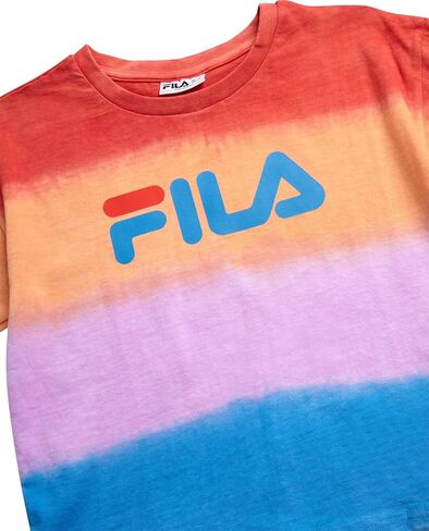Fila Girls Sweat Suit Set - 3 Piece Tie-Dye Short Sleeve Crop Top, Pullover Hoodie and Jogger Sweatpants for Girls (7-16) in Kuwait