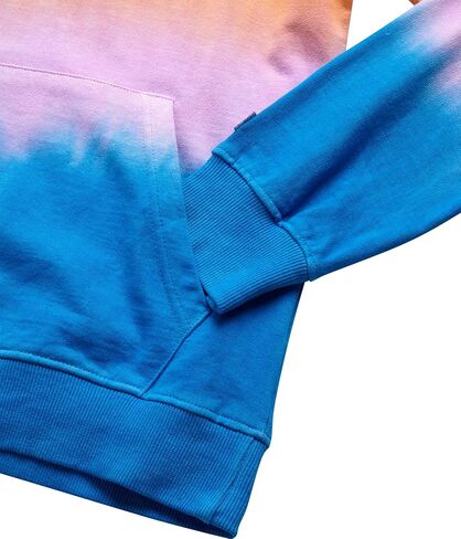 Fila Girls Sweat Suit Set - 3 Piece Tie-Dye Short Sleeve Crop Top, Pullover Hoodie and Jogger Sweatpants for Girls (7-16) in Kuwait