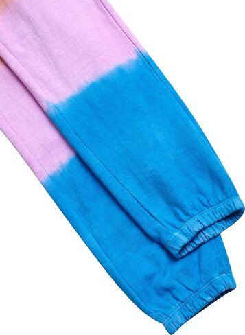 Fila Girls Sweat Suit Set - 3 Piece Tie-Dye Short Sleeve Crop Top, Pullover Hoodie and Jogger Sweatpants for Girls (7-16) in Kuwait