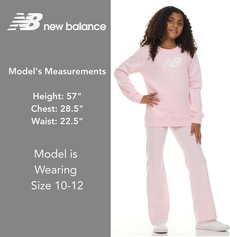 New Balance Girls 2 قطعة مجموعة - مجموعة من البلوزات وطيور طماق ، طماق مزدح in Saudi Arabia