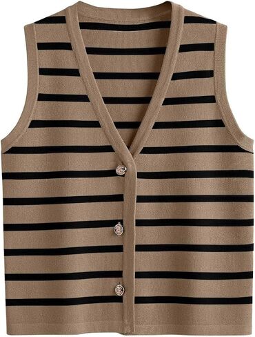 Oversized Winter Coats for Women Short Button Sweater Vest Casual Light Jackets for Women X1 in Kuwait