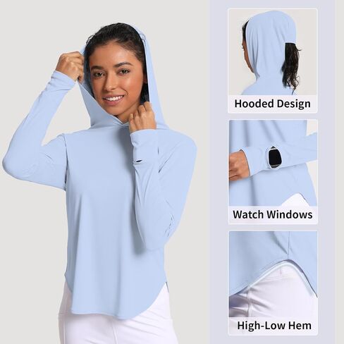 حارس قميص Sun's Sun's Hoodie Guard Long SPF SPF UV Protect in Kuwait