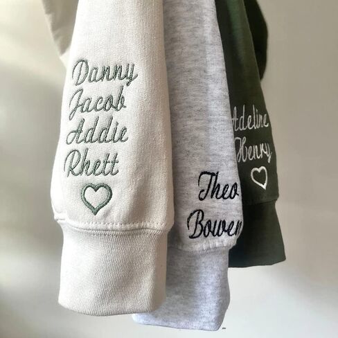 NAZENTI-Custom Mama Embroidered Sweatshirt Kids Names-Personalized Gifts For New Mom, Mommy Birthday, Mothers Day, Christmas in Saudi Arabia