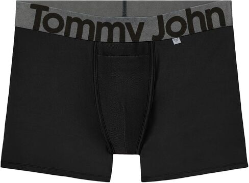 Tommy John Men’s Underwear, 360 Sport Trunks Hammock Pouch, Short 4" Inseam, Moisture Wicking Underwear, Soft Breathable Waistband Boxer Briefs Quick Dry, Black, Medium in Saudi Arabia