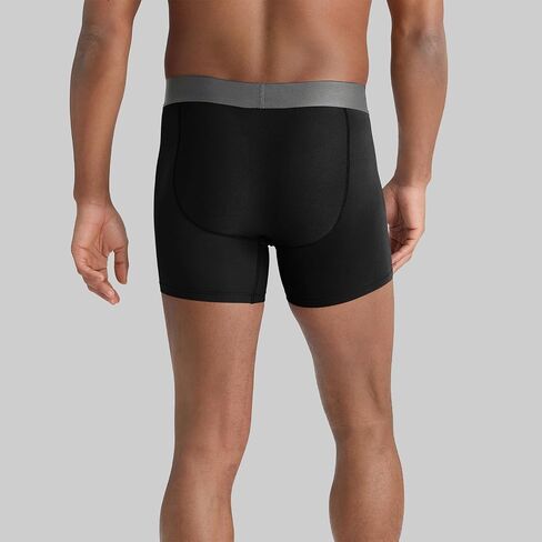 Tommy John Men’s Underwear, 360 Sport Trunks Hammock Pouch, Short 4" Inseam, Moisture Wicking Underwear, Soft Breathable Waistband Boxer Briefs Quick Dry, Black, Medium in Saudi Arabia