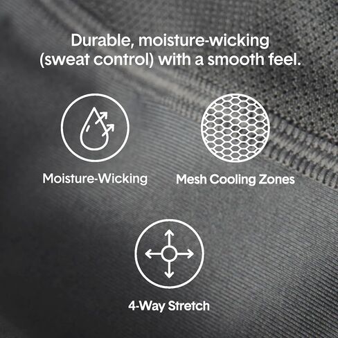 Tommy John Men’s Underwear, 360 Sport Trunks Hammock Pouch, Short 4" Inseam, Moisture Wicking Underwear, Soft Breathable Waistband Boxer Briefs Quick Dry, Black, Medium in Saudi Arabia