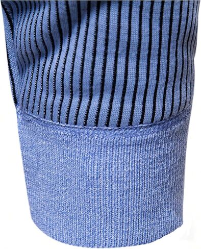 Men's 2 in 1 Long Sleeve Golf Sweater Button Front Ribbed Knit Fall Fake Two Piece Tops in Saudi Arabia