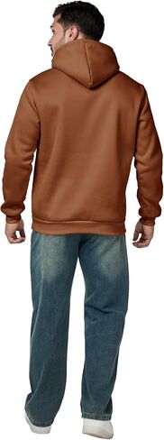 Mens Hoodies Pullover Casual Long Sleeve Drawstring Athletic Hooded Sweatshirt with Pockets in Saudi Arabia