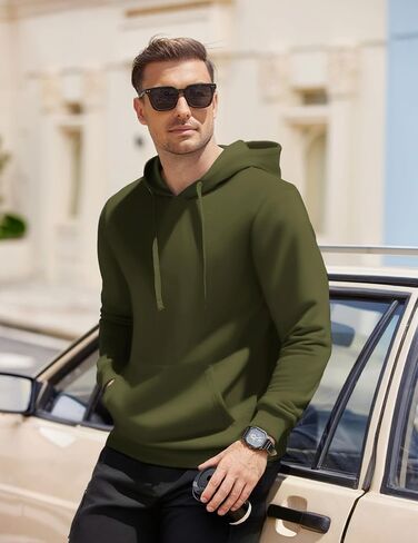 COOFANDY Men's Hooded Pullover Casual Long Sleeve Drawstring Gym Hoodies Sweatshirts with Pocket in Saudi Arabia