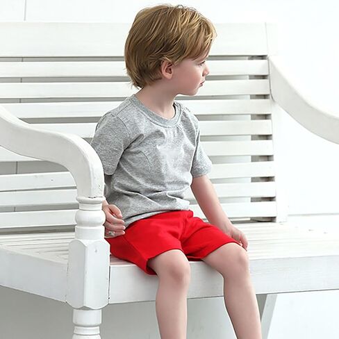 Toddler Baby Boy Elastic Waist Pull On Cotton Shorts for Littler Kids Girls Athletic Short Pants Baby Boy Clothing Set in Saudi Arabia