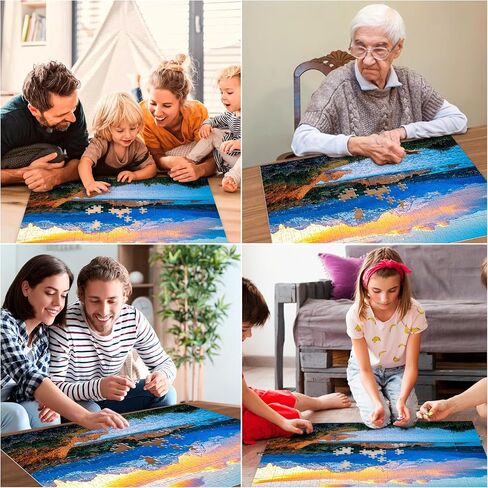 500 قطعة لغز للبالغين ، Summer Cat Beach Jigsaw Puzzle للبالغين أطفال المراهقين ، وألغاز من الورق المقوى المعاد تدويره 500 قطعة لكبار السن ، والتحديات GAME GAME هدية للمتعة العائلية ، 20.5 × 15 في in Kuwait