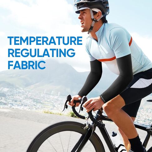 APEXUP Cooling Arm Sleeves for Men Women, UV Sun Protection UPF 50, Volleyball Arm Sleeves Compression Sleeves for Outdoor in Kuwait