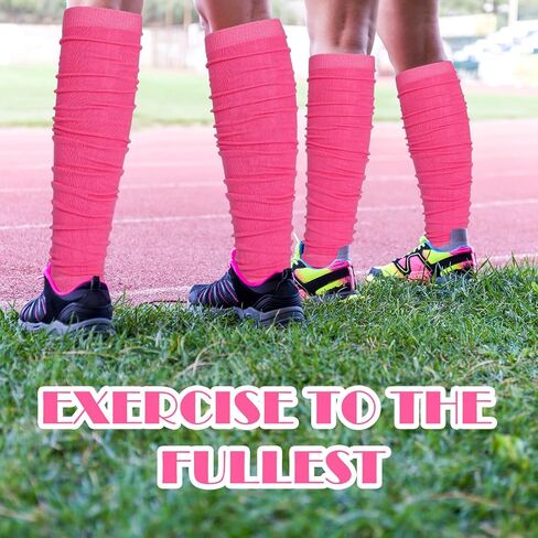 Kigeli 12/24/36 Pairs Pink Football Leg Sleeves Breast Cancer Awareness Calf Leg Compression Breast Cancer Gifts Accessories in Saudi Arabia