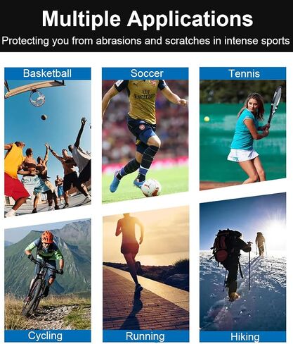 2 Pairs Full Leg Compression Sleeve, Anti-slip Calf Compression Sleeve Women Men, Long Leg Sleeves for Basketball Running in Saudi Arabia