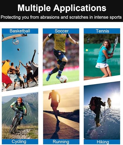 2 Pairs Full Leg Compression Sleeve, Anti-slip Calf Compression Sleeve Women Men, Long Leg Sleeves for Basketball Running in Saudi Arabia