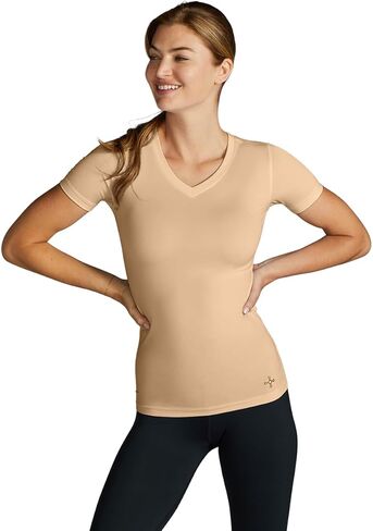 Tommie Copper Womens Infrared V Neck Short Sleeve Compression Shirt in Saudi Arabia