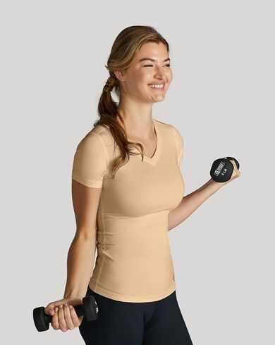 Tommie Copper Womens Infrared V Neck Short Sleeve Compression Shirt in Saudi Arabia