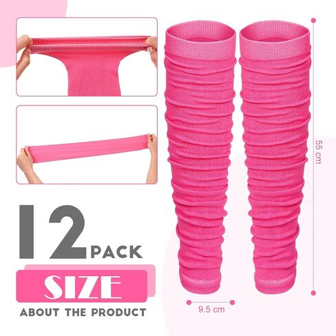 Kigeli 12/24/36 Pairs Pink Football Leg Sleeves Breast Cancer Awareness Calf Leg Compression Breast Cancer Gifts Accessories in Saudi Arabia