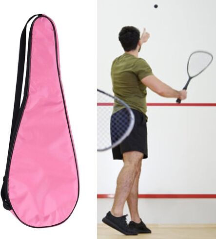 Zjchao Squash Racquet Cover Bag bacet pat -pating مع حزام كتف قابل للتعديل لخدص تنس القرع 1680D Oxford Cloth 5mm Strockproof Cotton Scratch in Saudi Arabia