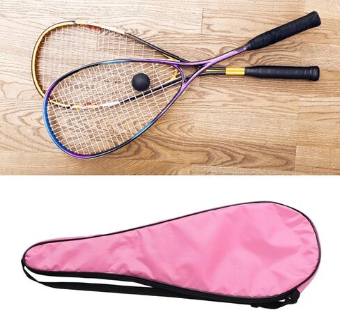Zjchao Squash Racquet Cover Bag bacet pat -pating مع حزام كتف قابل للتعديل لخدص تنس القرع 1680D Oxford Cloth 5mm Strockproof Cotton Scratch in Saudi Arabia