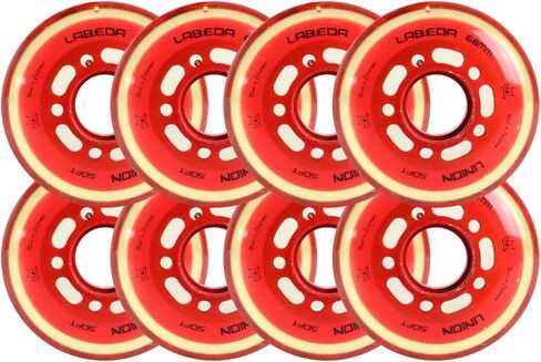 Labeda Roller Hockey Wheels Union Premium Performance Inline Skate Wheel 8-Pack - Choose Size and Color in Kuwait