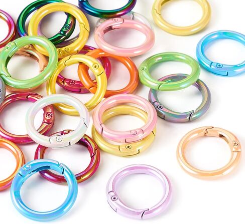 Craftdady 17 PCS Heart Spring Clasp Collulfulluulfulluull Shape Shape -chiech key key Rings Cute Love Love Spring Gate Rings Snap Hook Hook Snap Snap Hooks for Base Prest -keychain Making Healsings in Kuwait