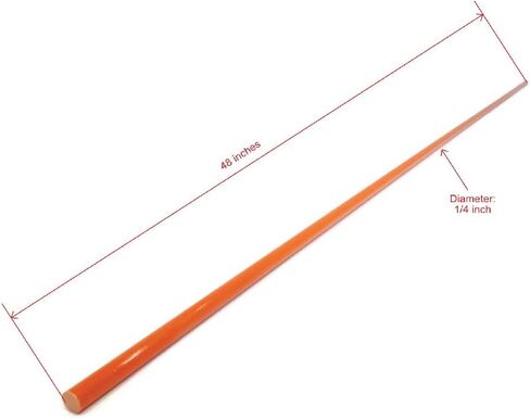 The ROP Shop Pack of 200 Snow Poles 48 inches Long, 1/4 inch, Orange, Fiberglass, Flexible in Saudi Arabia