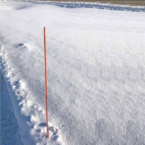 The ROP Shop Pack of 200 Snow Poles 48 inches Long, 1/4 inch, Orange, Fiberglass, Flexible in Saudi Arabia
