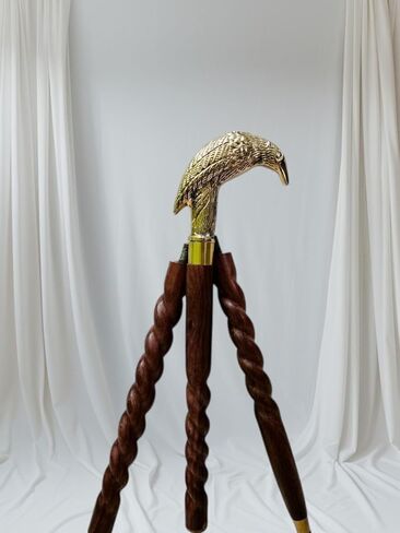 Nautical Crow Head Handle Designer Canes Handle/Solid Brass Party Custom Canes/Awesome Stick to Gift 37 Inch in Kuwait