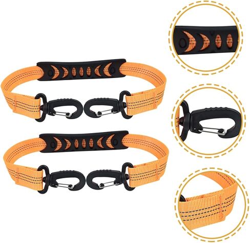 BESPORTBLE 2pcs Portable Roller Skate Leash Ski Boots Carrier Strap Design for Roller Skating Sports Convenient One-Handed Use in Saudi Arabia