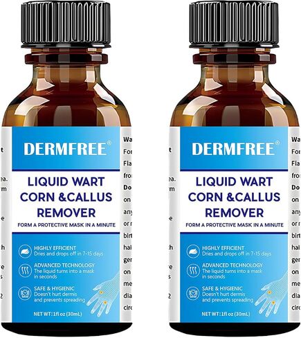LIGUID WART Remover,Fast Action Wart Remover,Wart Liquid with Salicylic Acid, Plantar Wart, Common Wart, Flat Wart,Corn, Callus,1floz(30mL) in Kuwait