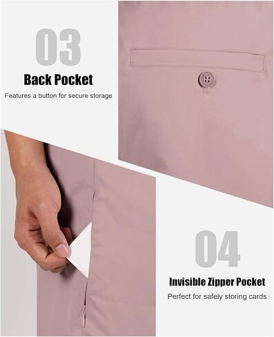 Susclude Mens Shorts Casual 9" Elastic Waist Drawstring Shorts for Men Summer Beach Sweat Shorts with Zipper Pocket in Kuwait